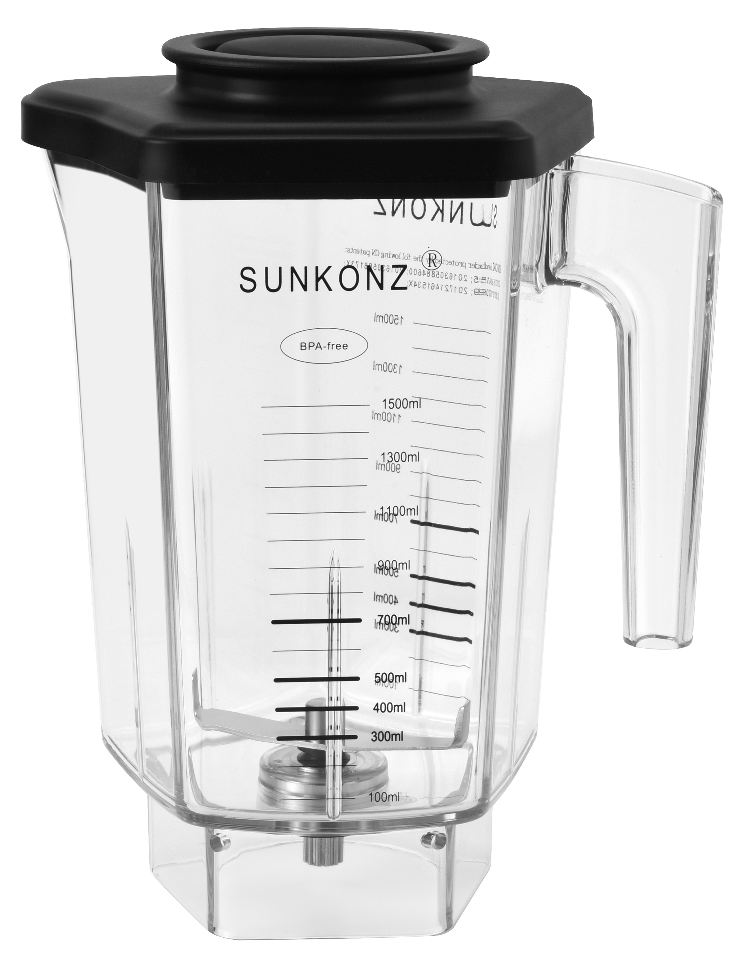 XC Series Narrow Blade Spouted Mixing Cup with Pressure Relief Lid